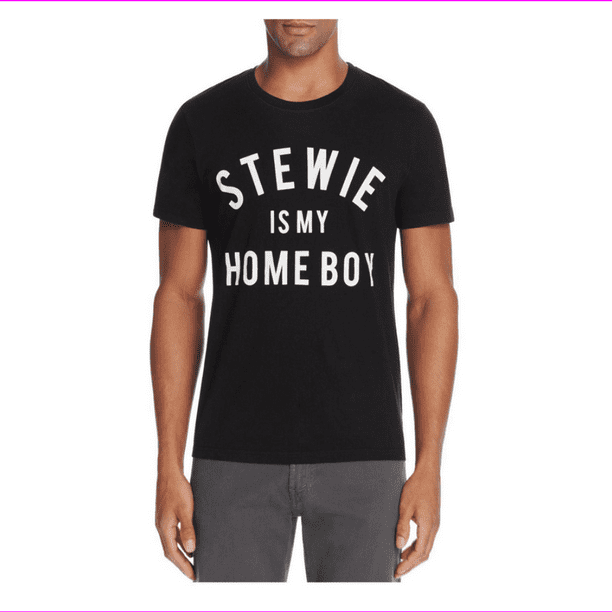 Eleven Paris Mens Large Family Guy Stewie Graphic T-Shirt Black Large 